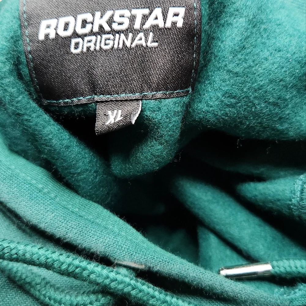 Men's 2 Piece Track Set - Rockstar Original - XL Long - Green, Red & White